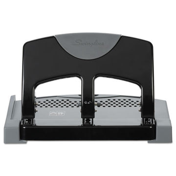 Swingline® 45-sheet Smarttouch Three-hole Punch, 9-32" Holes, Black-gray freeshipping - TVN Wholesale